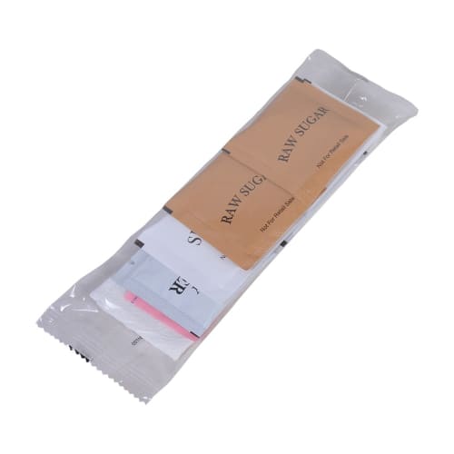 Condiment Kit, Twin with Raw Sugar, Clear Wrapper